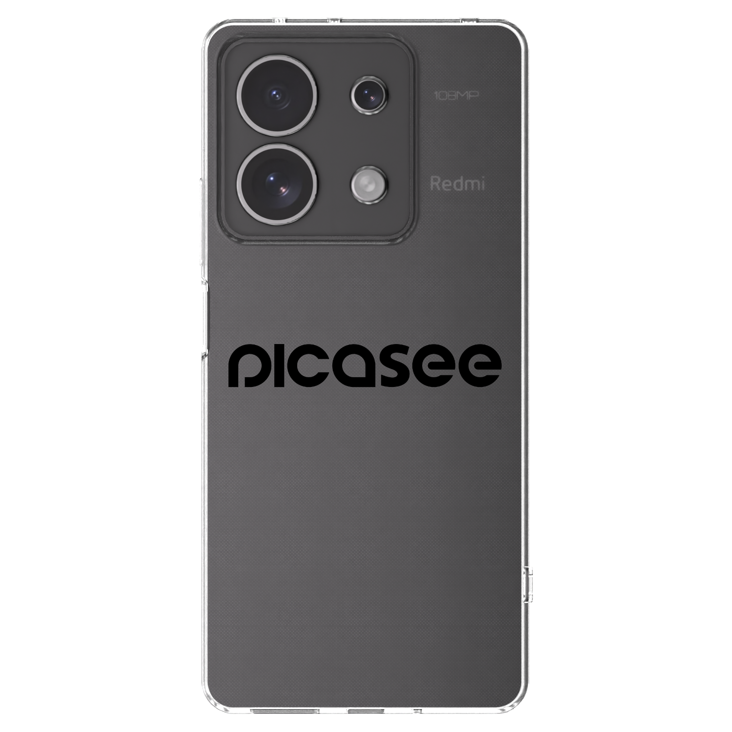 Picasee silikonski prozorni ovitek za Xiaomi Redmi Note 13 4G - Picasee - new logo - black