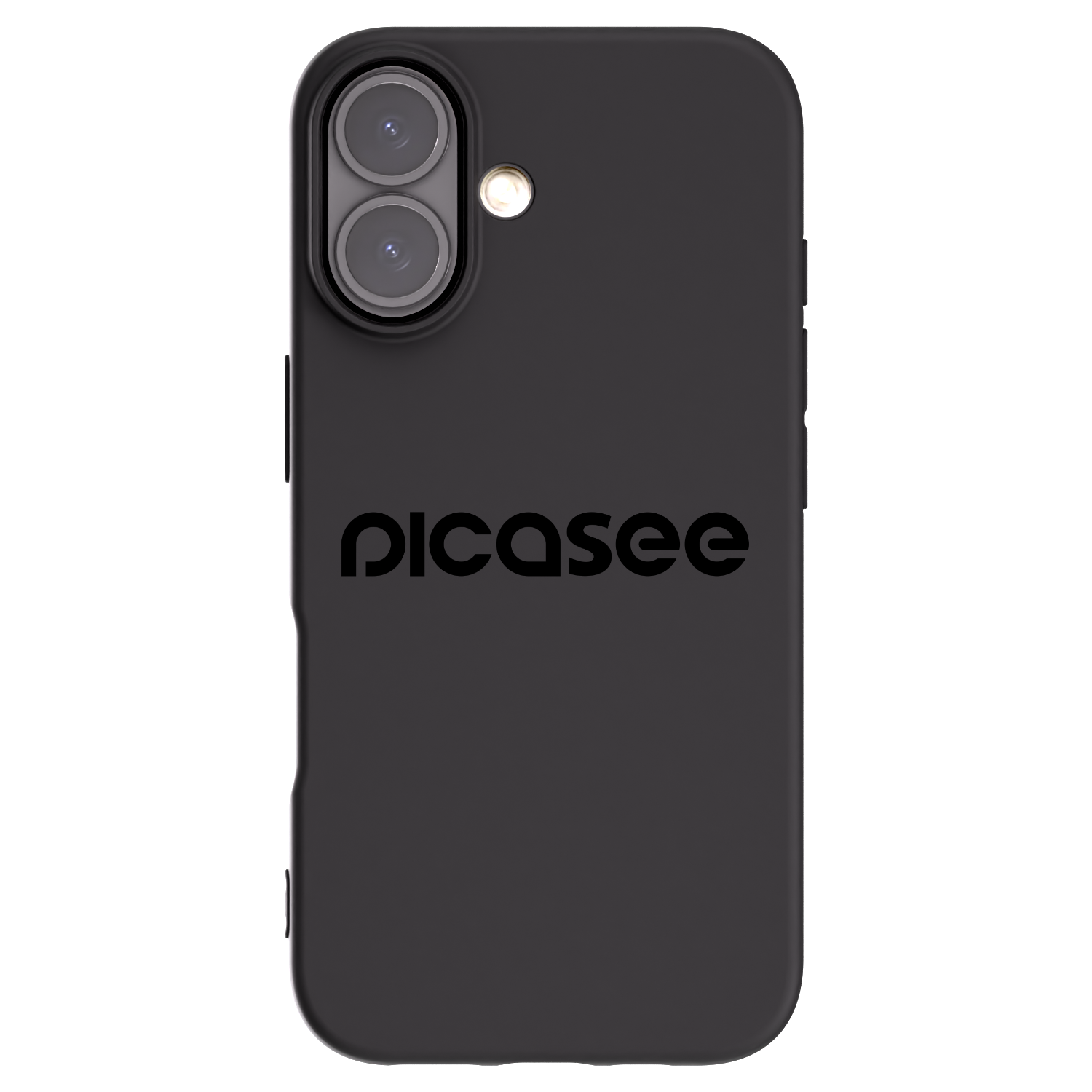 Picasee silikonski črni ovitek za Apple iPhone 16 - Picasee - new logo - black