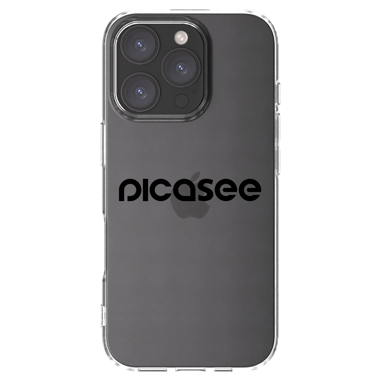 Picasee silikonski prozorni ovitek za Apple iPhone 16 Pro - Picasee - new logo - black