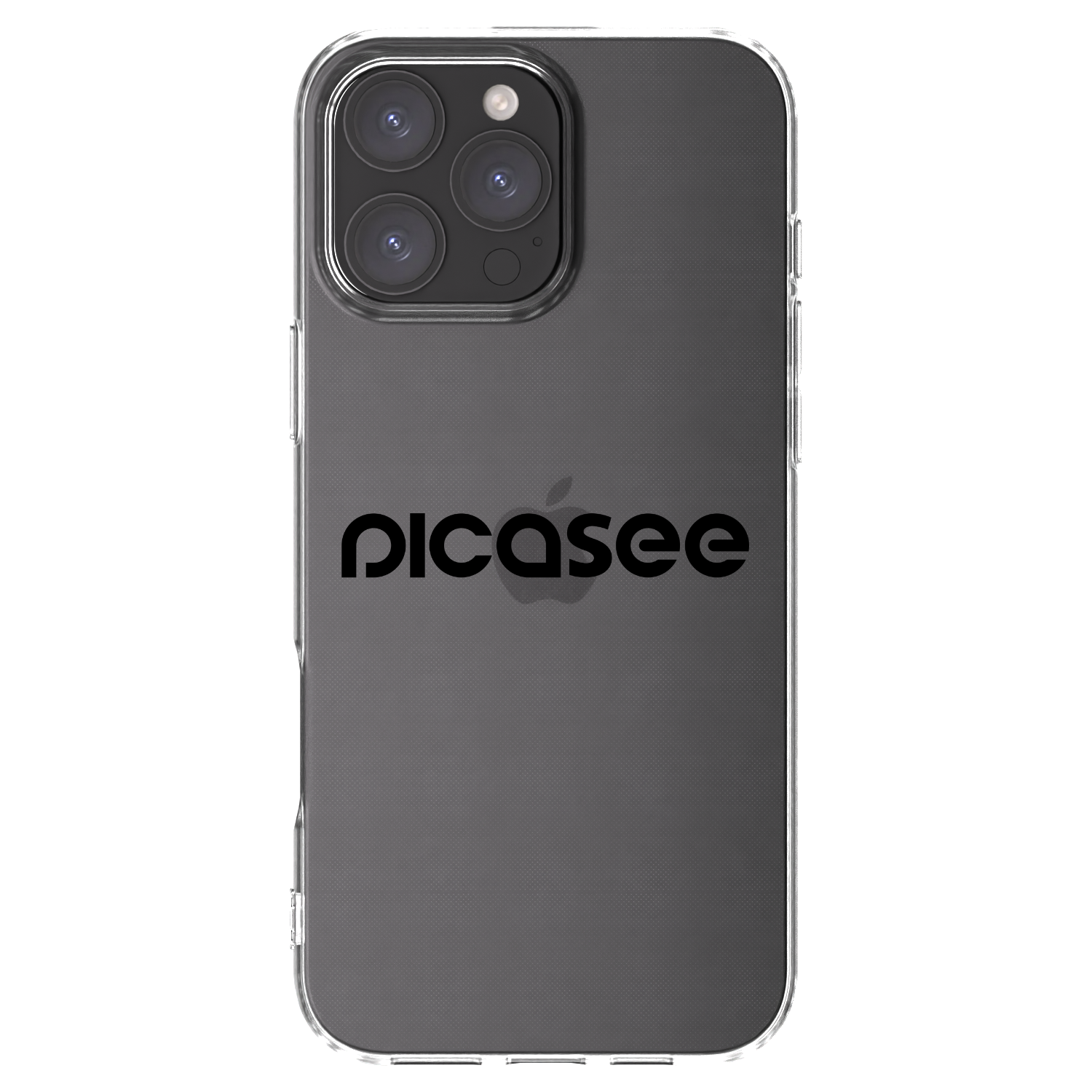 Picasee silikonski prozorni ovitek za Apple iPhone 16 Pro Max - Picasee - new logo - black