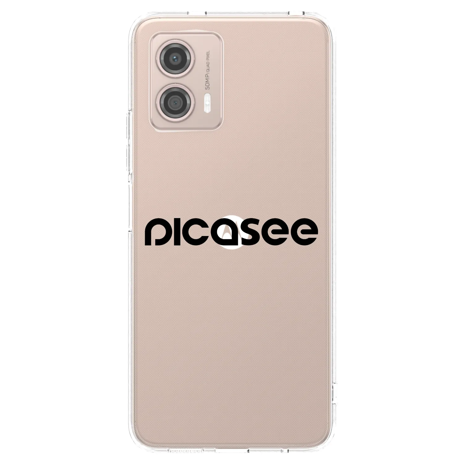 Picasee silikonski prozorni ovitek za Motorola Moto G53 5G - Picasee - new logo - black