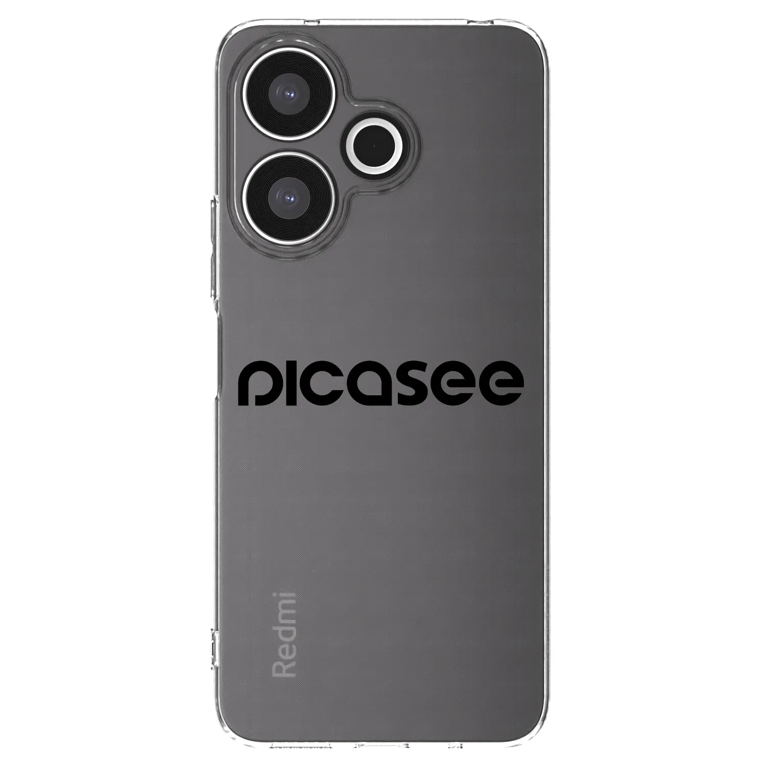 Picasee silikonski prozorni ovitek za Xiaomi Redmi 13 4G - Picasee - new logo - black