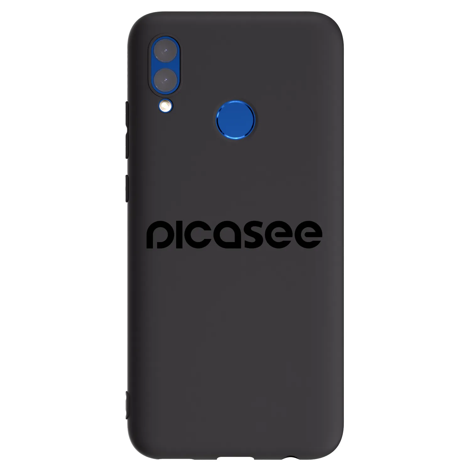 Picasee silikonski črni ovitek za Honor 10 Lite - Picasee - new logo - black