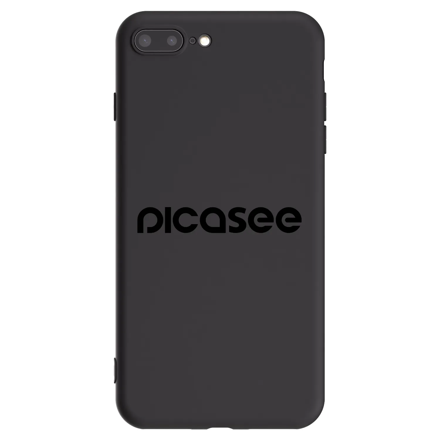 Picasee silikonski črni ovitek za Apple iPhone 8 Plus - Picasee - new logo - black