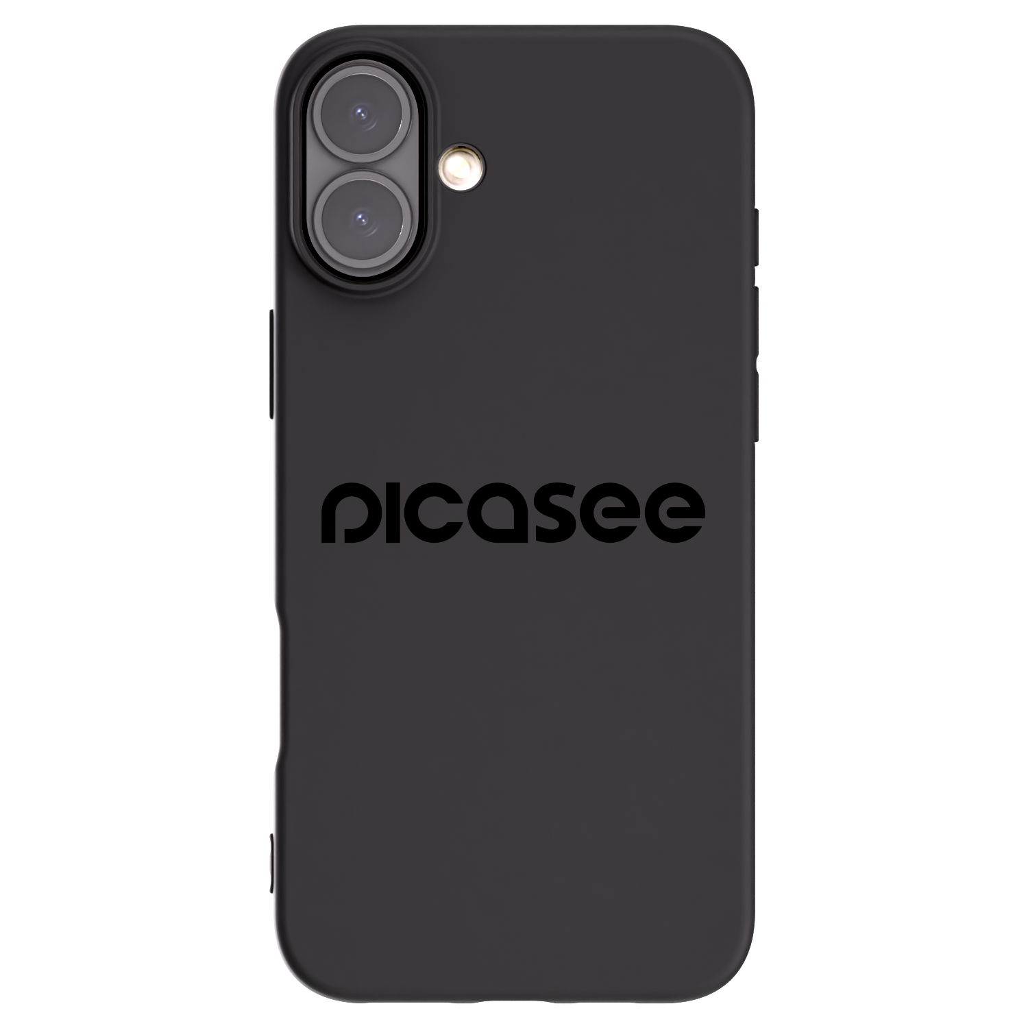 Picasee silikonski črni ovitek za Apple iPhone 16 Plus - Picasee - new logo - black