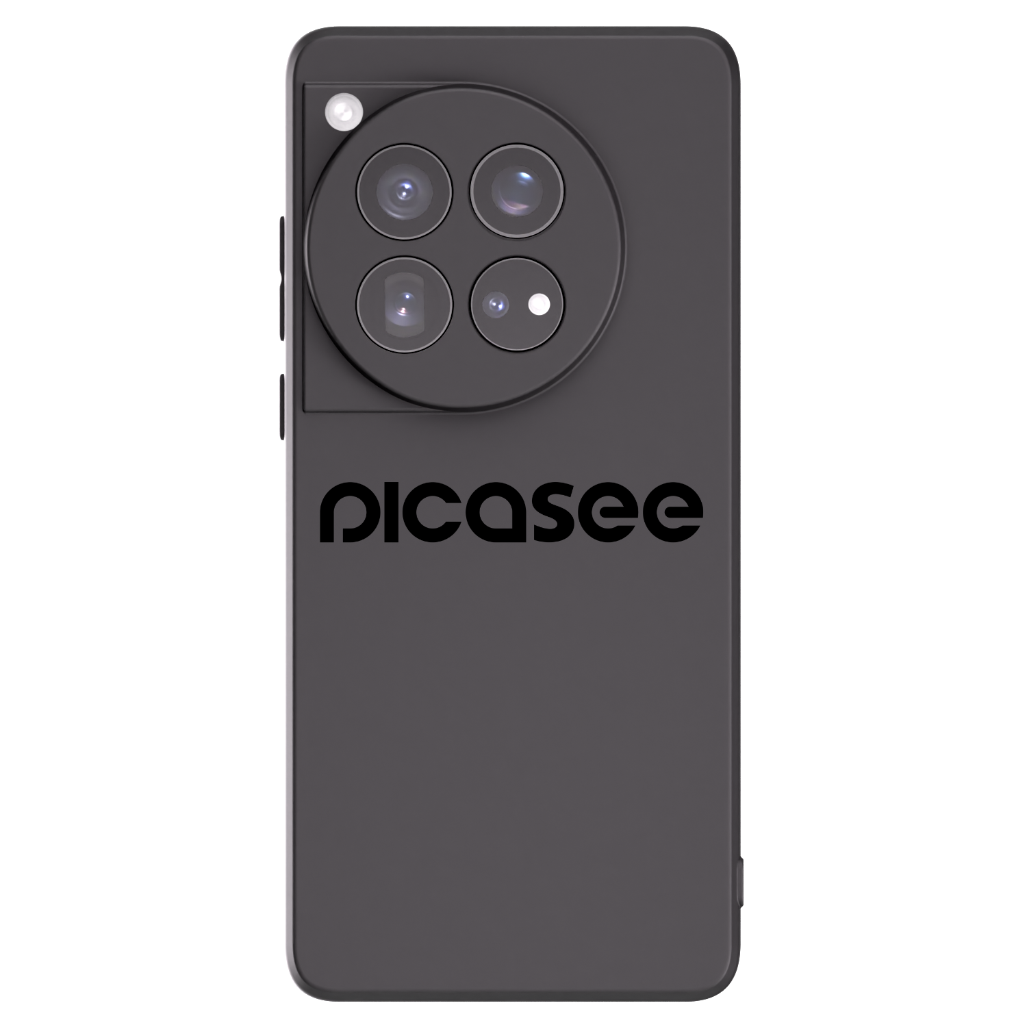 Picasee silikonski črni ovitek za OnePlus 12 5G - Picasee - new logo - black