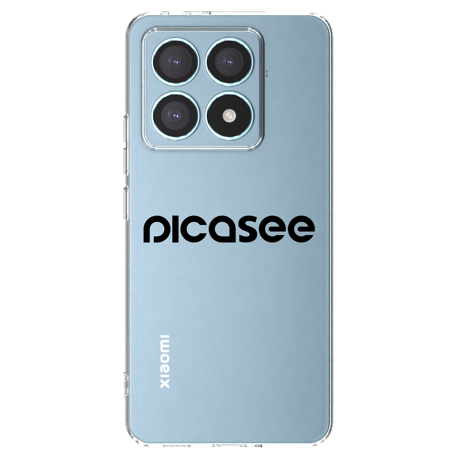 Picasee silikonski prozorni ovitek za Xiaomi 14T Pro - Picasee - new logo - black