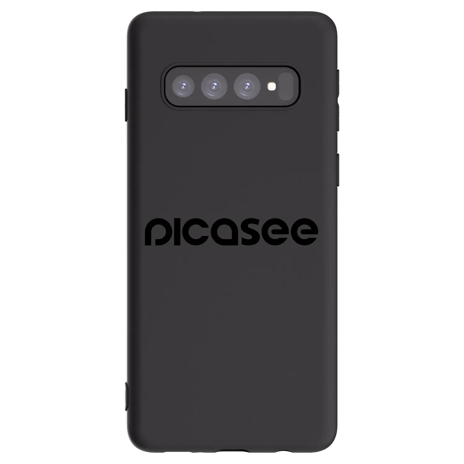 Picasee silikonski črni ovitek za Samsung Galaxy S10 G973 - Picasee - new logo - black