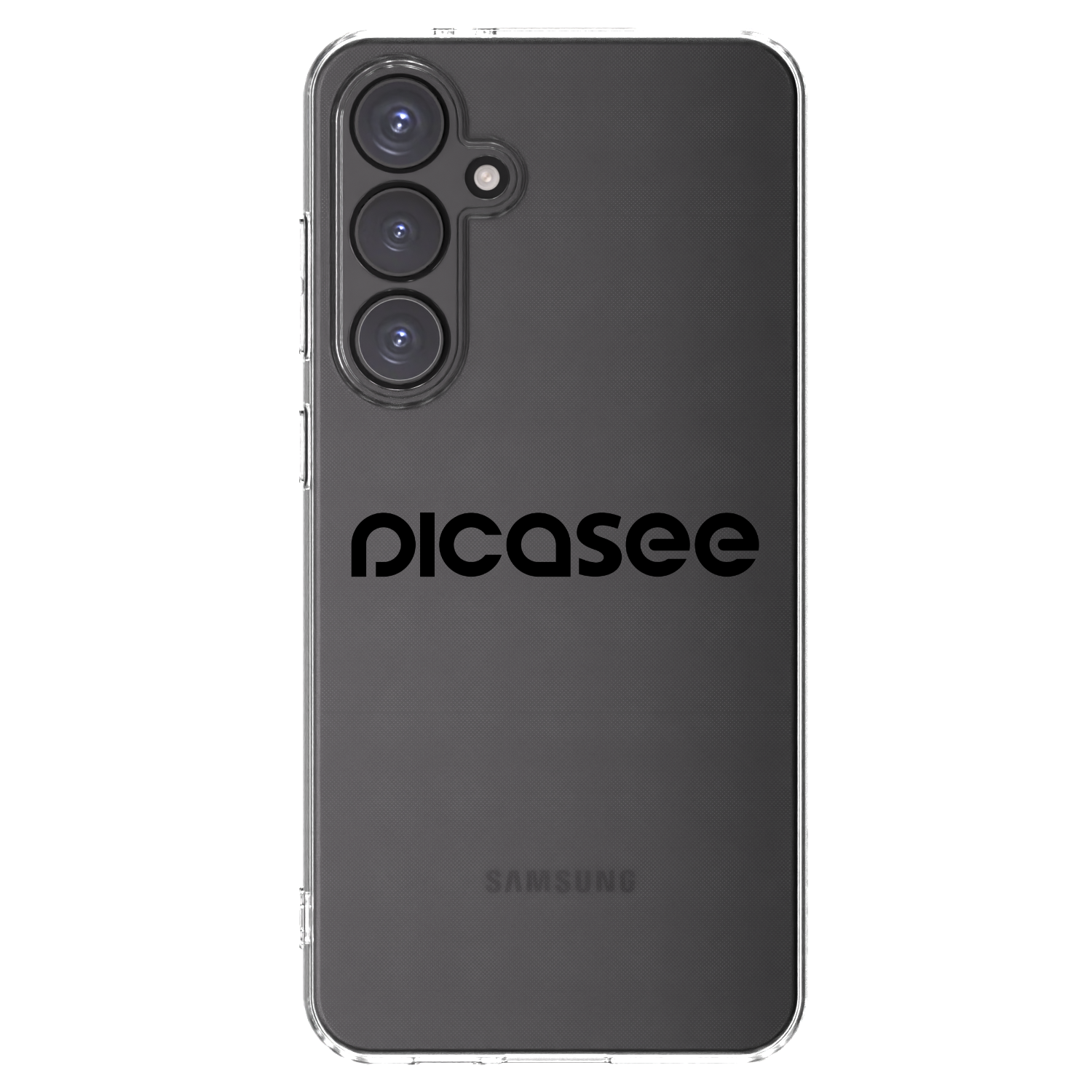 Picasee silikonski prozorni ovitek za Samsung Galaxy S24 FE S721B - Picasee - new logo - black