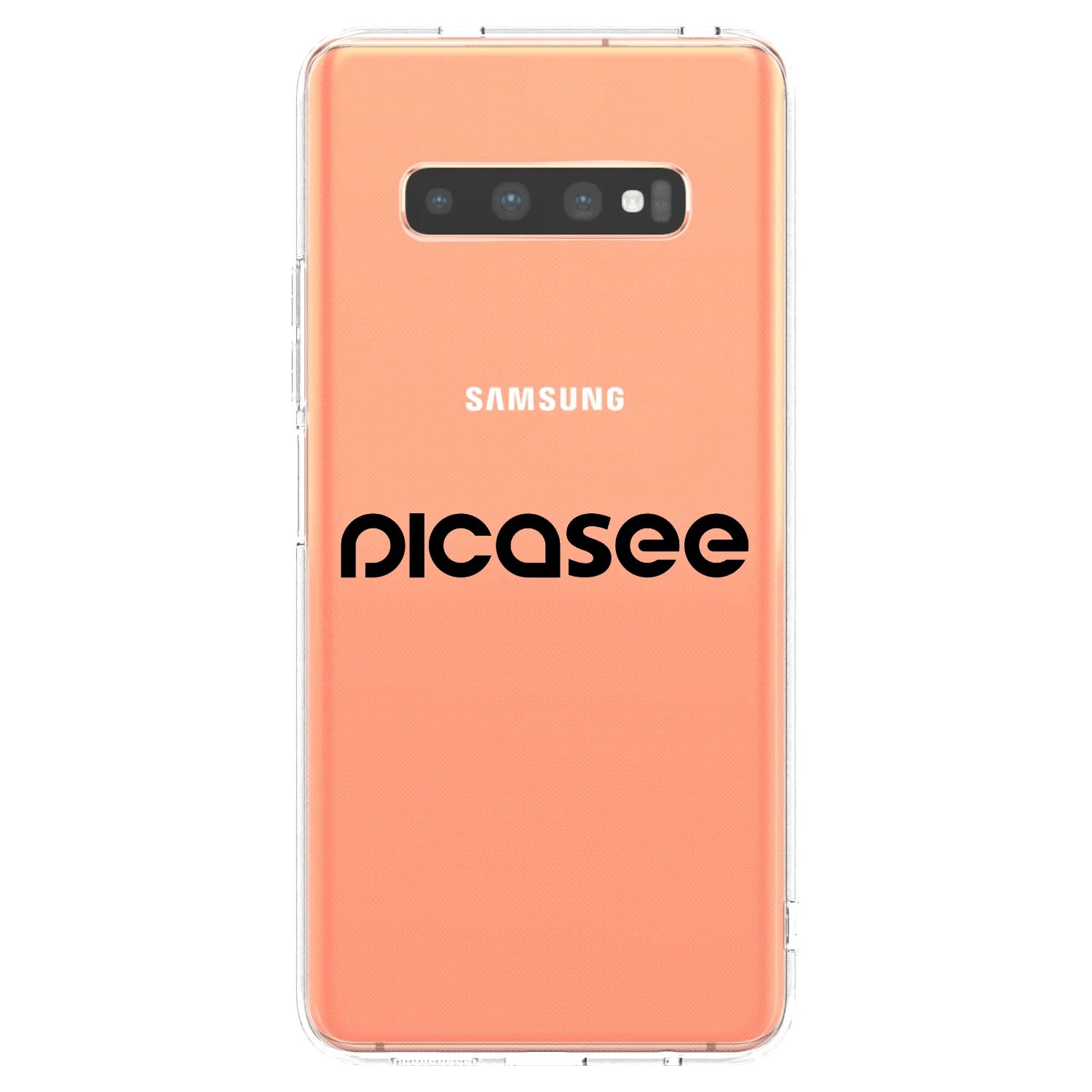 Picasee silikonski prozorni ovitek za Samsung Galaxy S10 Plus G975 - Picasee - new logo - black