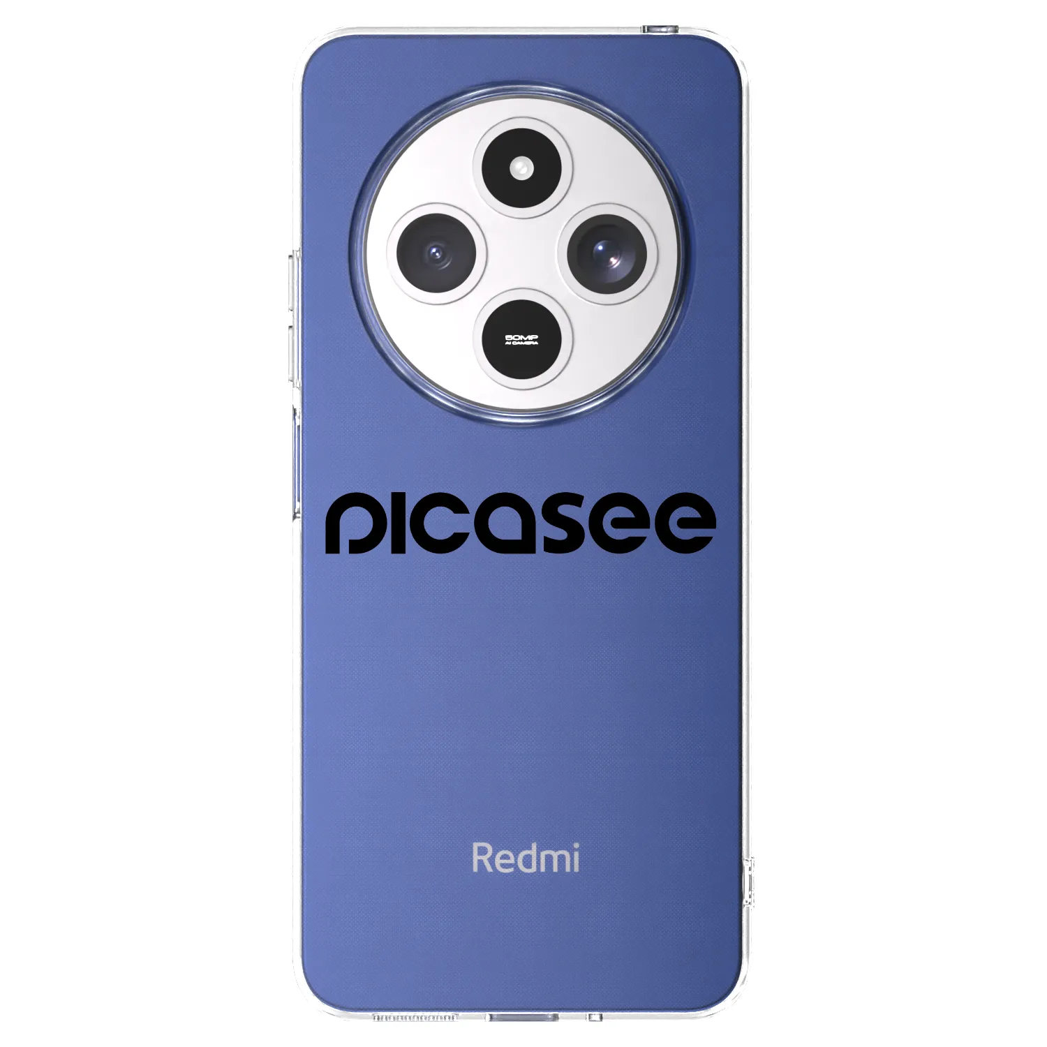 Picasee silikonski prozorni ovitek za Xiaomi Redmi 14C - Picasee - new logo - black