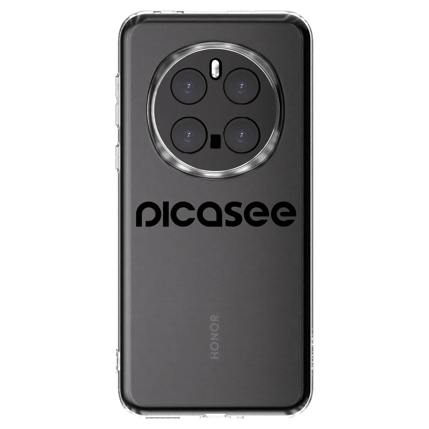 Picasee silikonski prozorni ovitek za Honor Magic7 Pro 5G - Picasee - new logo - black