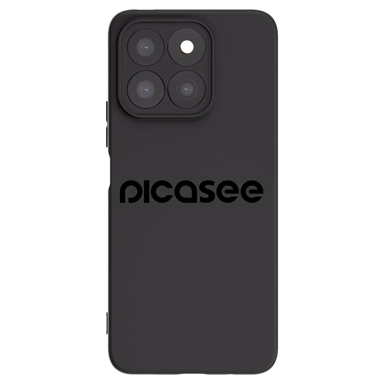 Picasee silikonski črni ovitek za Honor X8c - Picasee - new logo - black