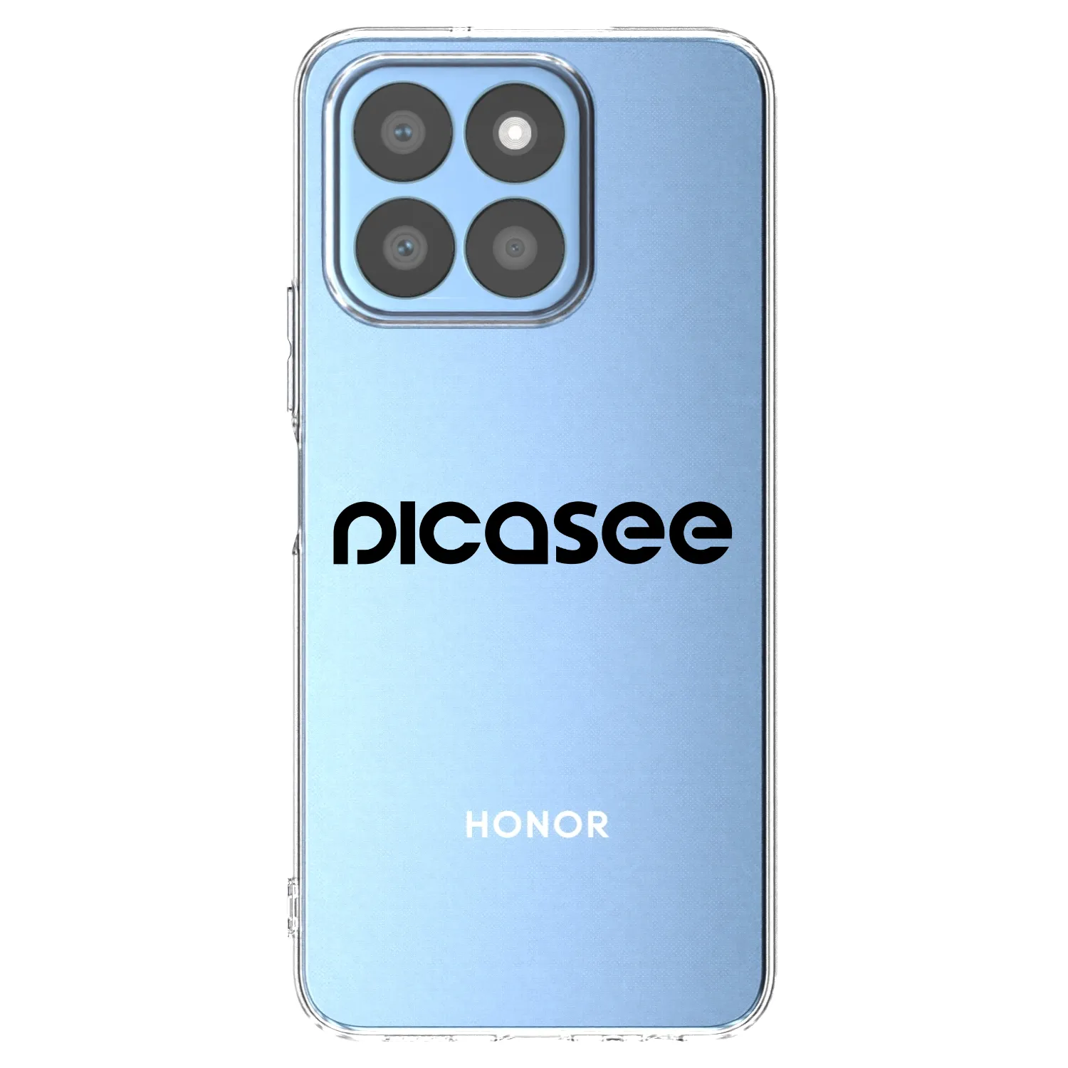 Picasee silikonski prozorni ovitek za Honor X8c - Picasee - new logo - black