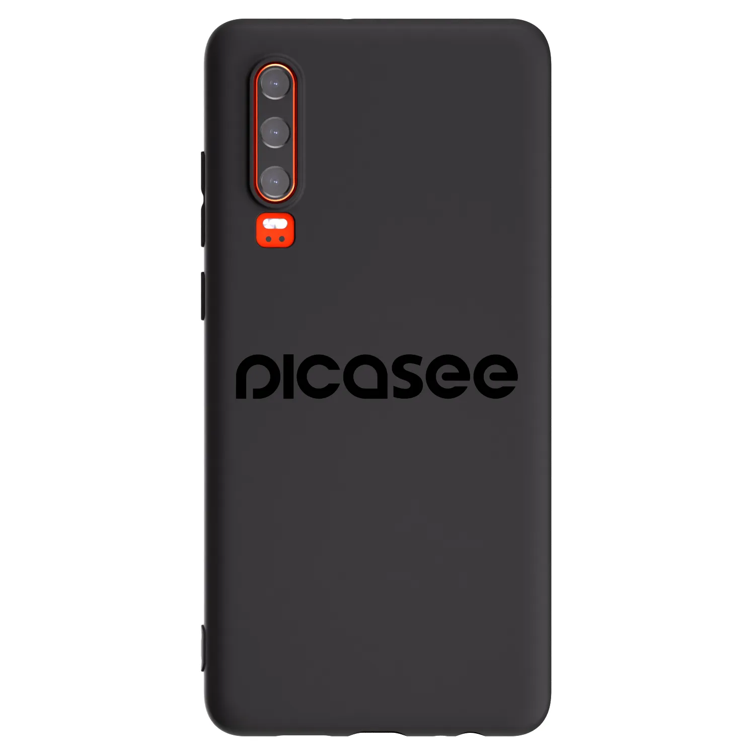 Picasee silikonski črni ovitek za Huawei P30 - Picasee - new logo - black