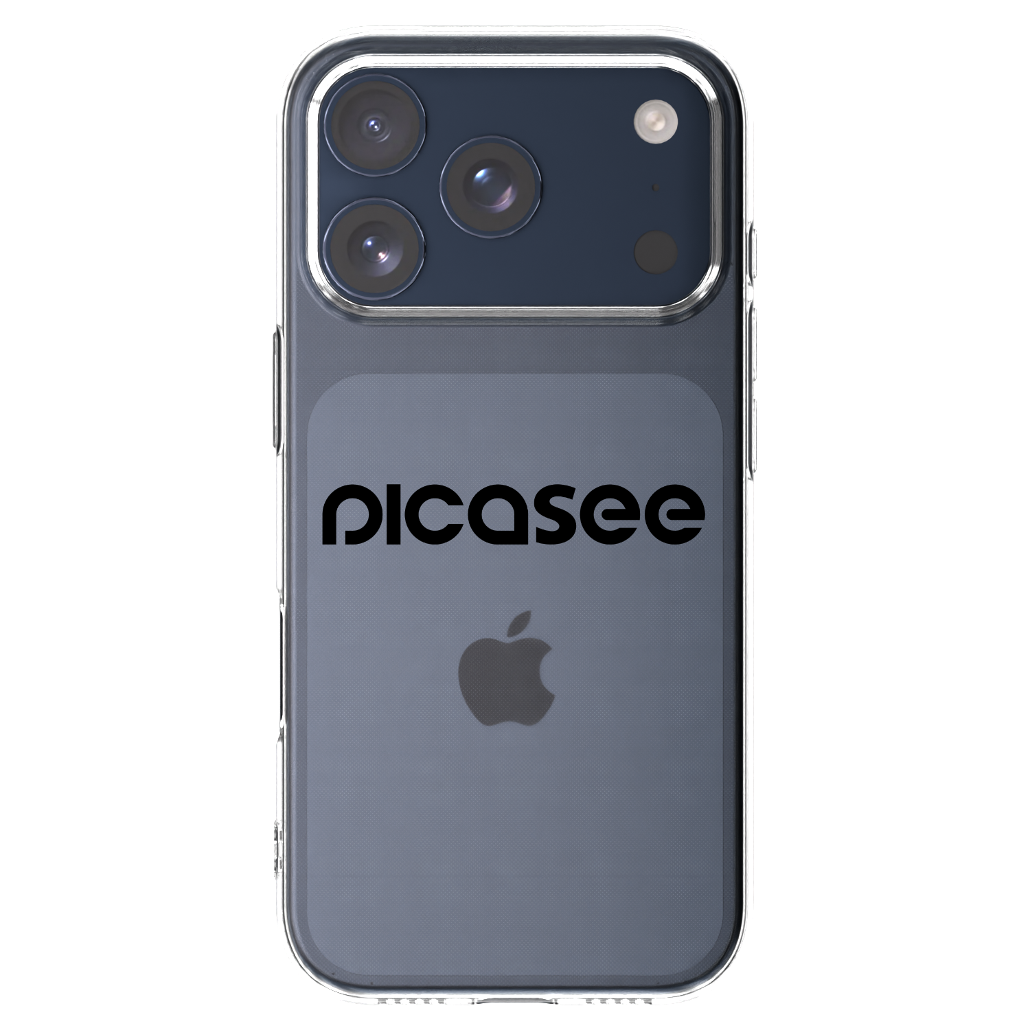 Picasee silikonski prozorni ovitek za Apple iPhone 17 Pro - Picasee - new logo - black