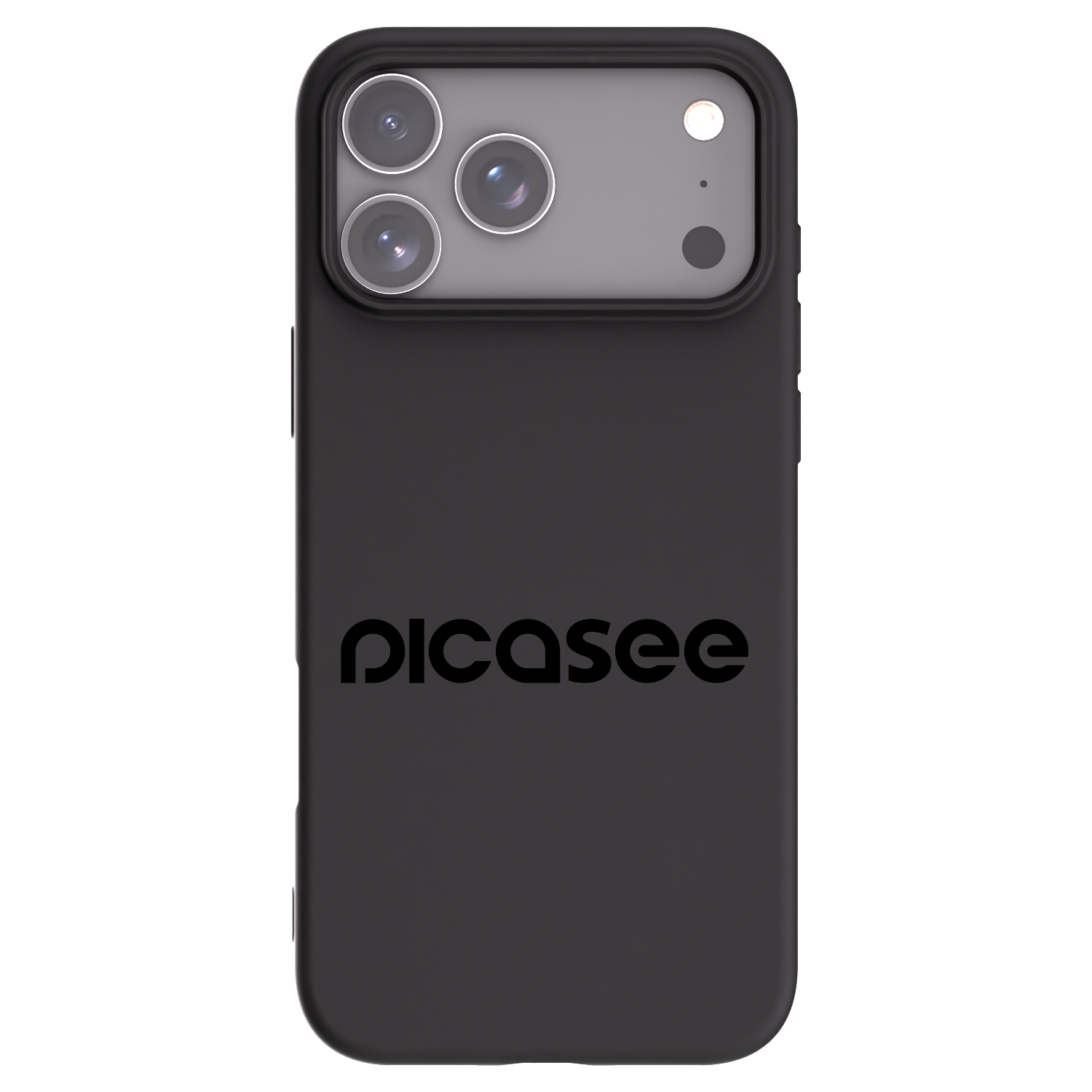 Picasee silikonski črni ovitek za Apple iPhone 17 Pro Max - Picasee - new logo - black