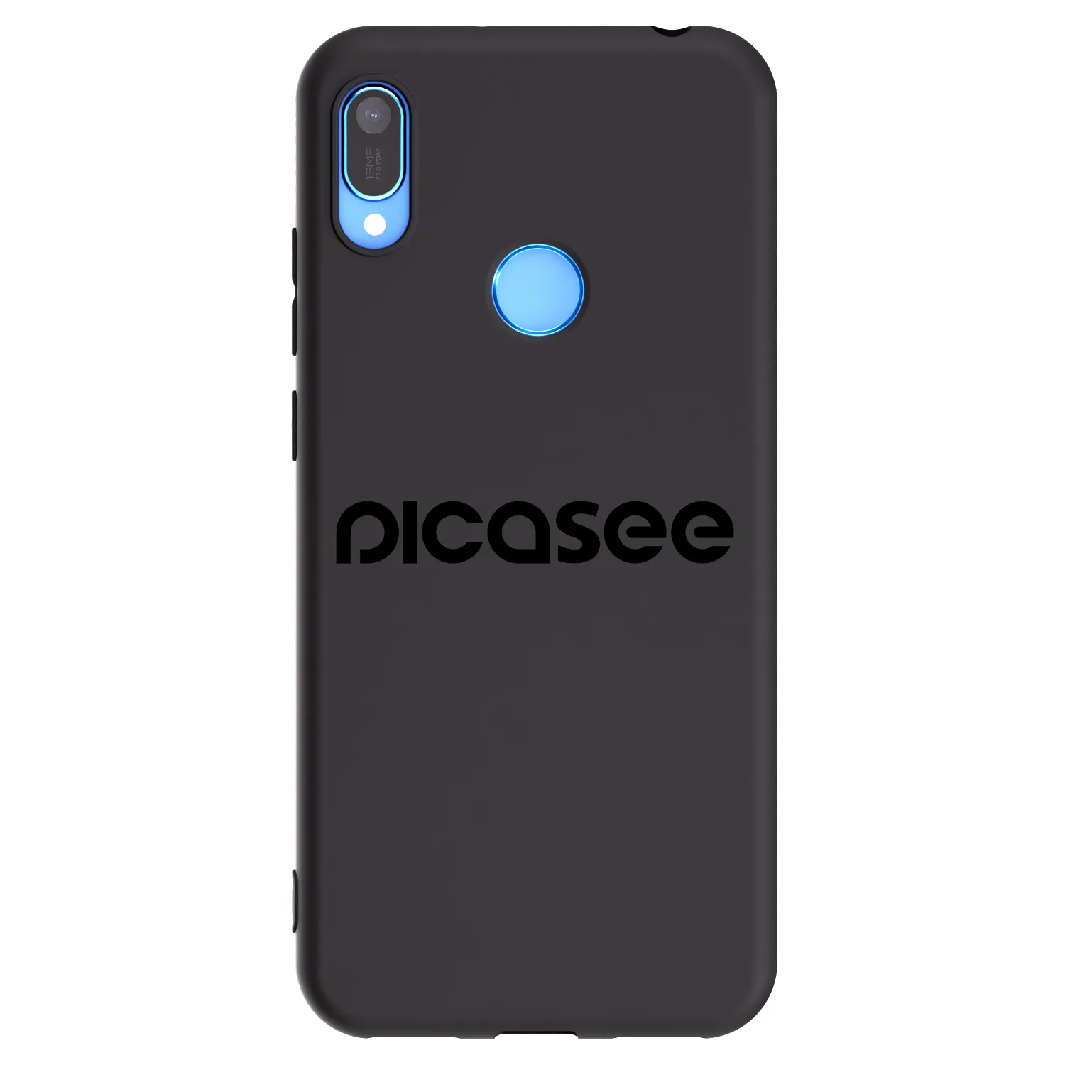 Picasee silikonski črni ovitek za Huawei Y6 2019 - Picasee - new logo - black