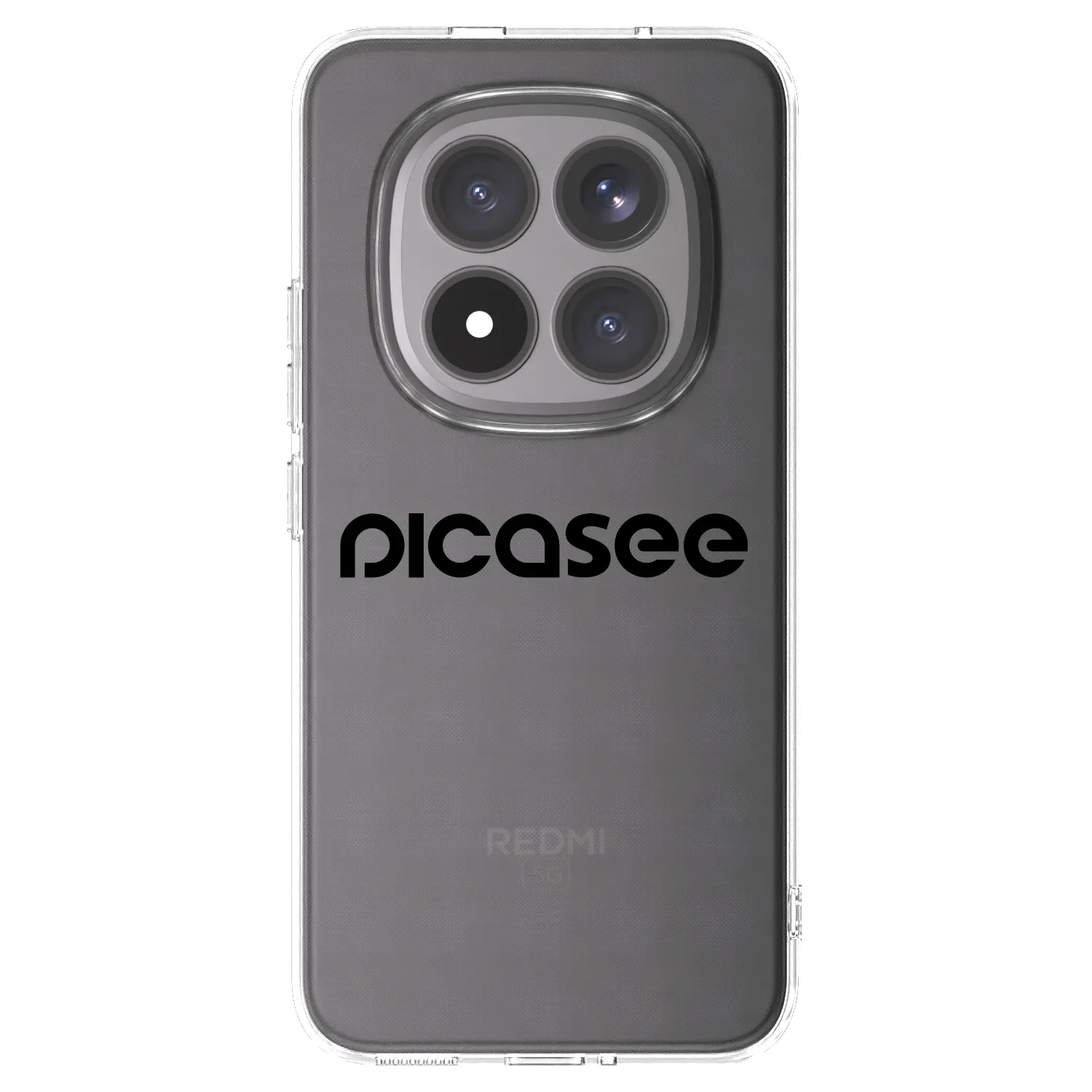Picasee silikonski prozorni ovitek za Xiaomi Redmi Note 15 Pro+ - Picasee - new logo - black