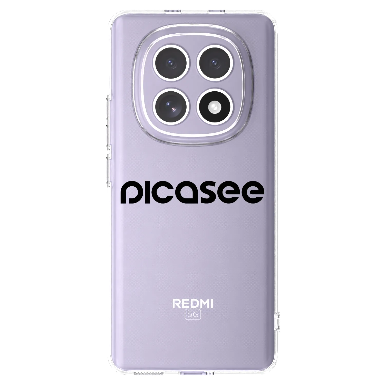 Picasee silikonski prozorni ovitek za Xiaomi Redmi Note 15 - Picasee - new logo - black