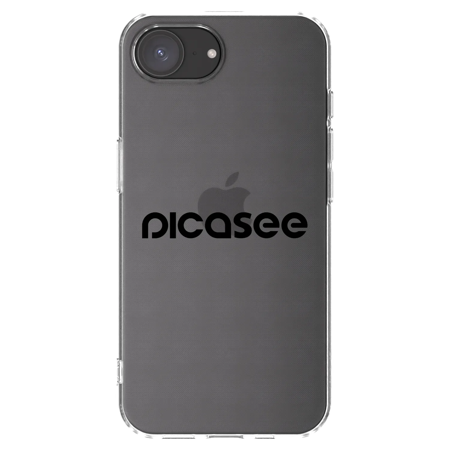 Picasee silikonski prozorni ovitek za Apple iPhone 17e - Picasee - new logo - black
