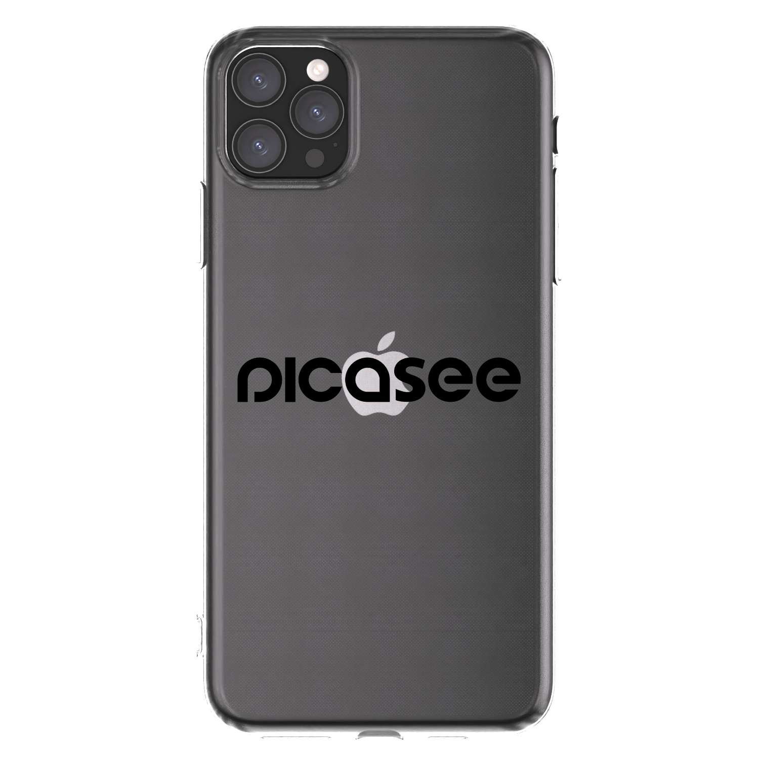 Picasee silikonski prozorni ovitek za Apple iPhone 11 Pro Max - Picasee - new logo - black