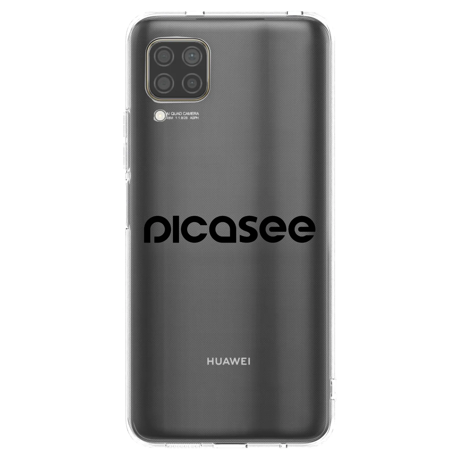 Picasee silikonski prozorni ovitek za Huawei P40 Lite - Picasee - new logo - black