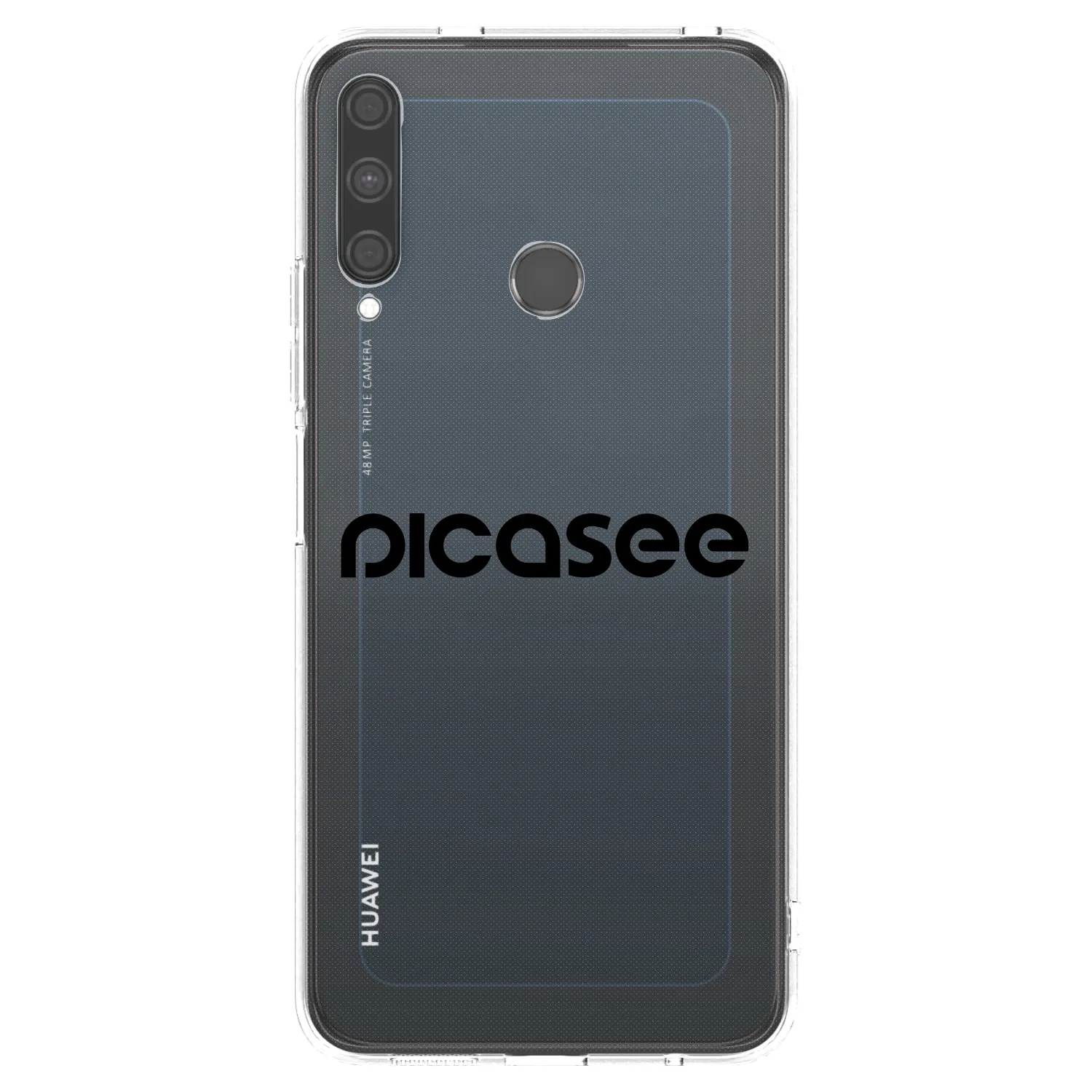 Picasee silikonski prozorni ovitek za Huawei P40 Lite E - Picasee - new logo - black