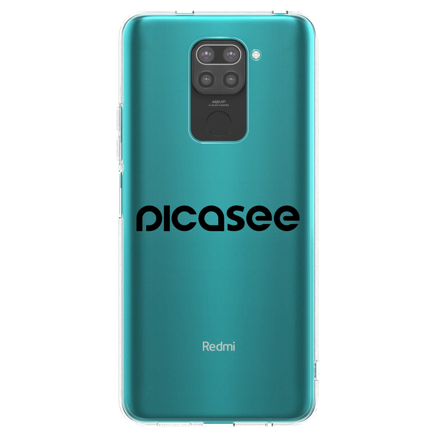 Picasee silikonski črni ovitek za Xiaomi Redmi Note 9 - Picasee - new logo - black