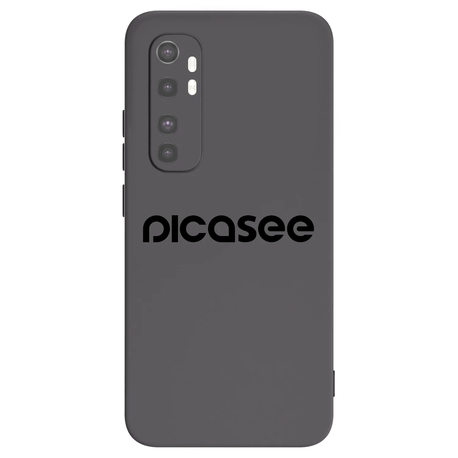 Picasee silikonski črni ovitek za Xiaomi Mi Note 10 Lite - Picasee - new logo - black