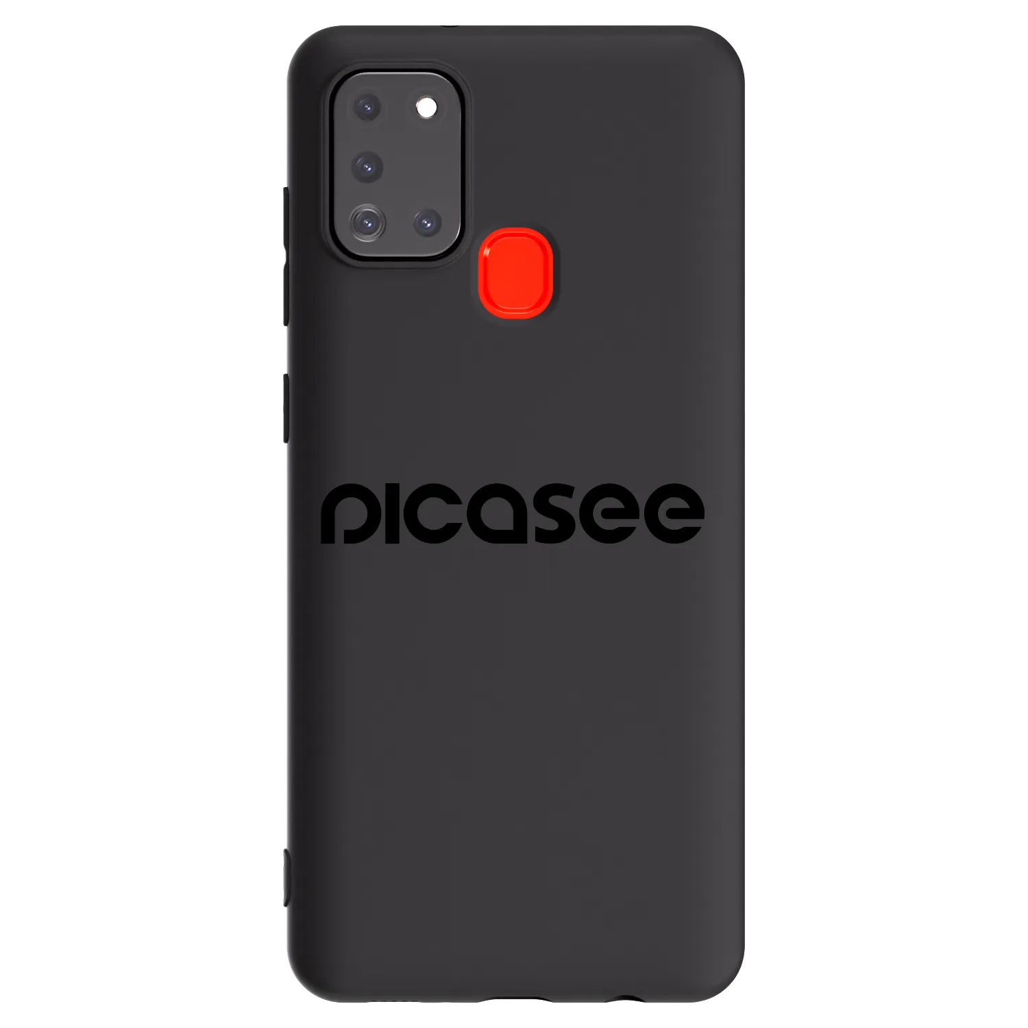 Picasee silikonski črni ovitek za Samsung Galaxy A21s - Picasee - new logo - black