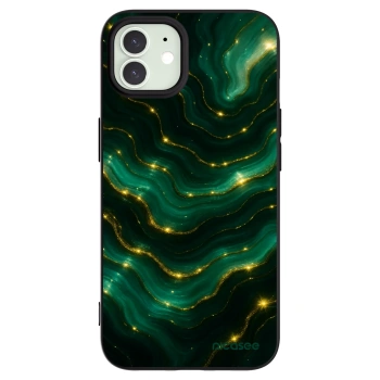 Picasee silikonski črni ovitek za Apple iPhone 12 - Emerald