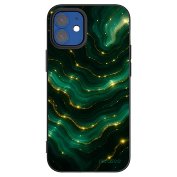 Picasee silikonski črni ovitek za Apple iPhone 12 mini - Emerald