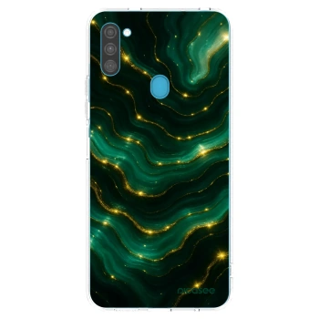 Picasee silikonski prozorni ovitek za Samsung Galaxy M11 - Emerald