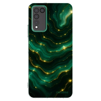 Picasee silikonski prozorni ovitek za Honor 10X Lite - Emerald
