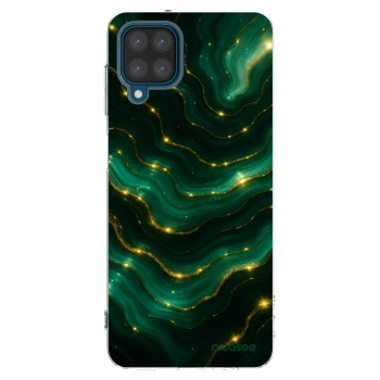 Picasee silikonski prozorni ovitek za Samsung Galaxy A12 A125F - Emerald