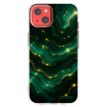 Picasee silikonski prozorni ovitek za Apple iPhone 13 - Emerald