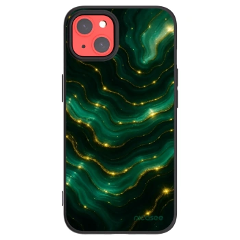 Picasee silikonski črni ovitek za Apple iPhone 13 - Emerald