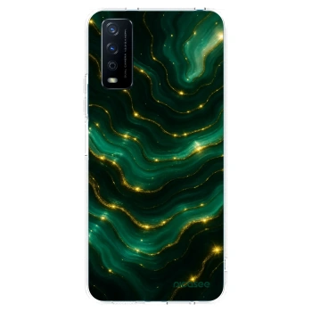 Picasee silikonski prozorni ovitek za Vivo Y11s - Emerald