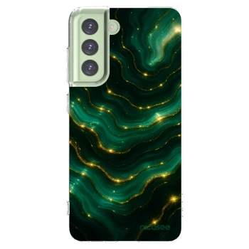 Picasee silikonski prozorni ovitek za Samsung Galaxy S21 FE 5G - Emerald