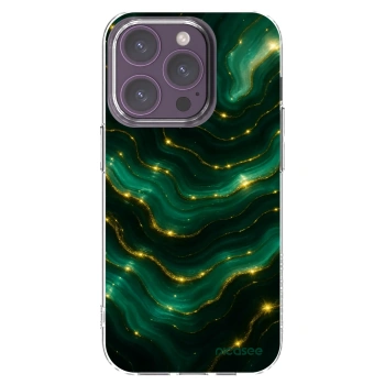 Picasee silikonski prozorni ovitek za Apple iPhone 14 Pro - Emerald