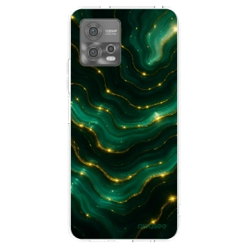 Picasee silikonski prozorni ovitek za Motorola Moto G72 - Emerald