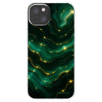 Picasee silikonski prozorni ovitek za Apple iPhone 15 Plus - Emerald