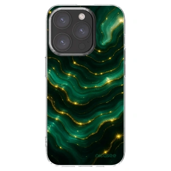 Picasee silikonski prozorni ovitek za Apple iPhone 15 Pro - Emerald
