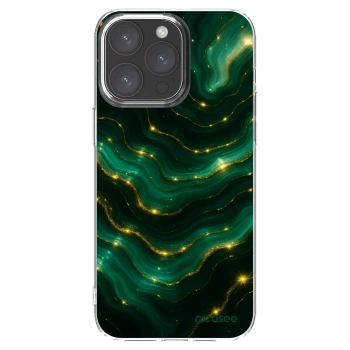Picasee silikonski prozorni ovitek za Apple iPhone 15 Pro Max - Emerald