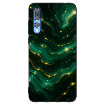 Picasee silikonski črni ovitek za Huawei P20 Pro - Emerald