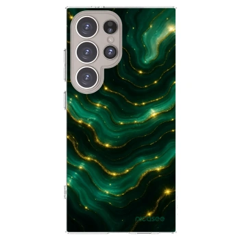 Picasee silikonski prozorni ovitek za Samsung Galaxy S24 Ultra S928B 5G - Emerald