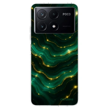 Picasee silikonski prozorni ovitek za Xiaomi Poco X6 Pro - Emerald