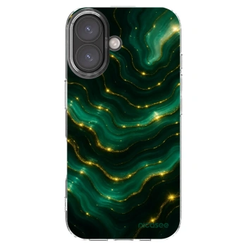 Picasee silikonski prozorni ovitek za Apple iPhone 16 - Emerald