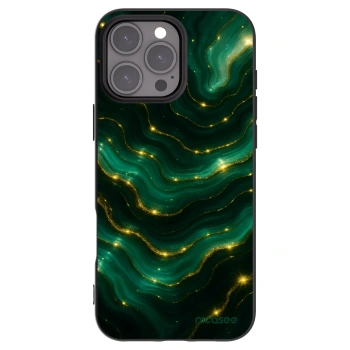 Picasee silikonski črni ovitek za Apple iPhone 16 Pro Max - Emerald